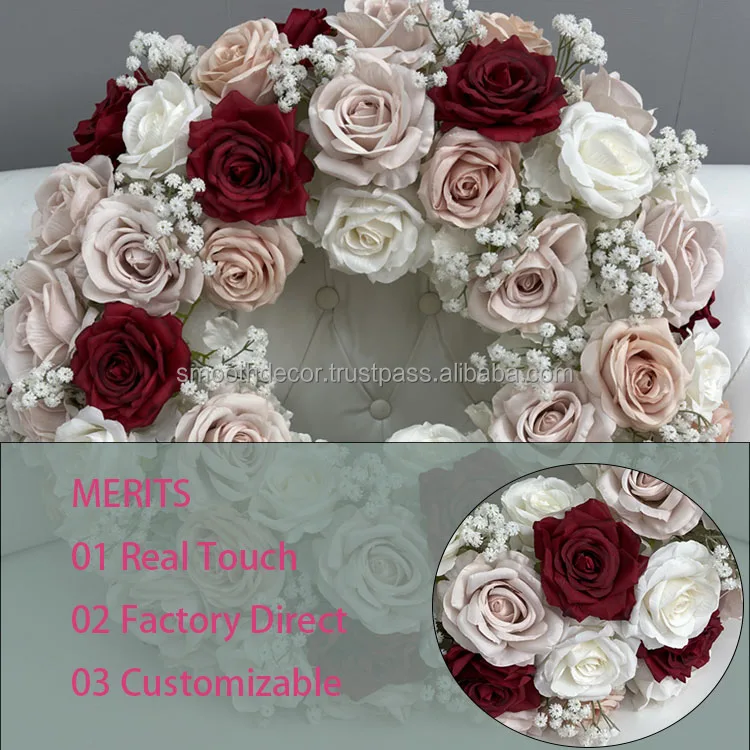 SMOOTH Pink Artificial Flower Garland  Competitive Price Flower Garland for Decoration