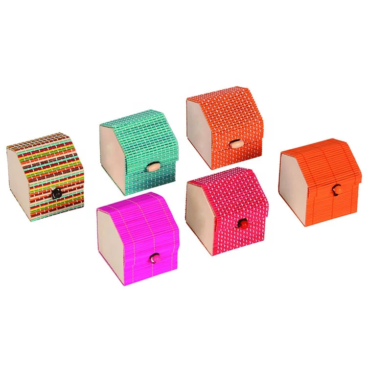 Eco-friendly Graceful Multicolor Bamboo Chocolate Candy Food Box