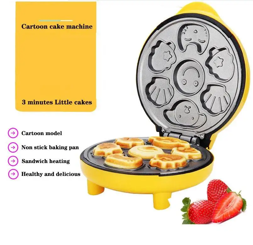 Cheap Price 7 Holes Small Size Home Use Electric Waffle Maker For Kids Diy