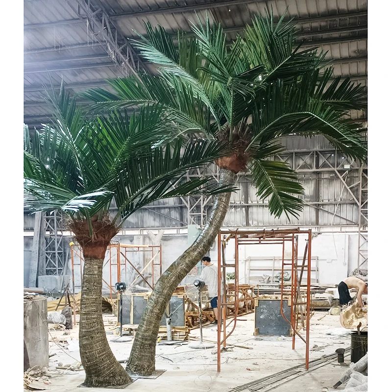 preserved coconut palm tree 3m coconut tree for outdoor high quality tall artificial palm trees