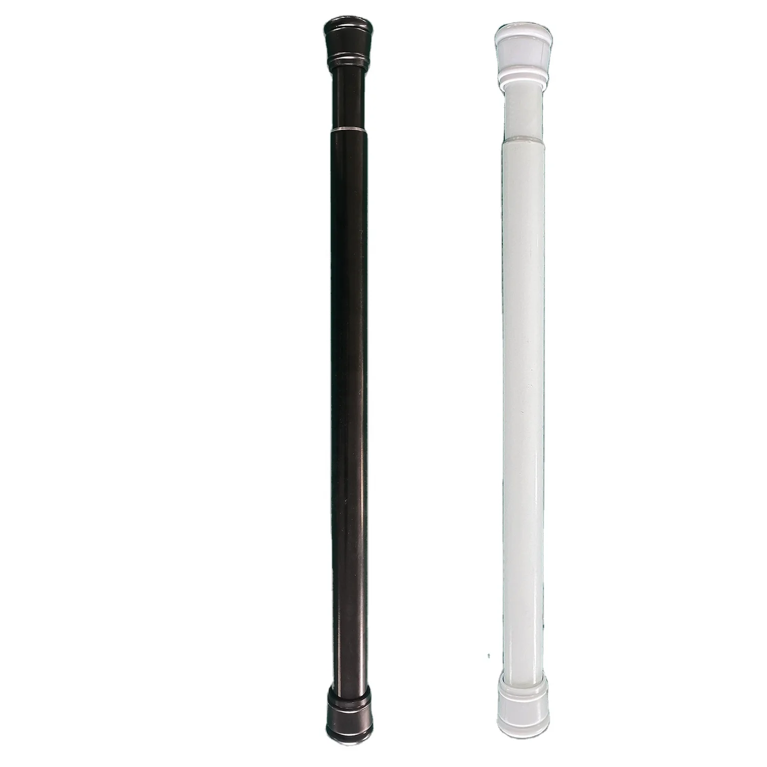 Guida 629059 62905901 Universal Retractable Iron Shower Curtain Tension Rod No Drilling For Bathroom