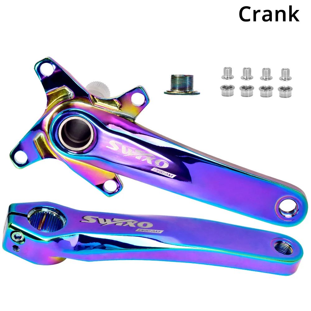 Bicycle accessories Crank MTB Bike chaining 170mm Aluminum Crankset with Bottom Bracket