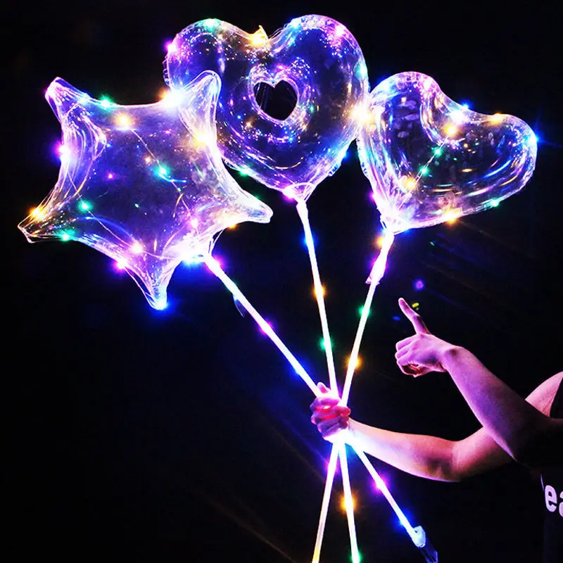 Round Heart Shape Inflatable Bobo Balloon Stand PVC Single Unisex Toy Advertising Toy Led Balloon 18 Inch Fish Lucky Fish 10g