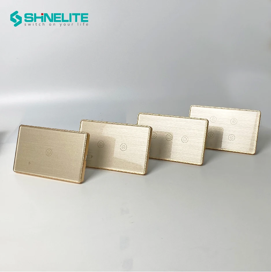 WIFI ZIGBEE Switch Smart Home Metal Color Frame High Level 500w 1 Gang Smart Switch