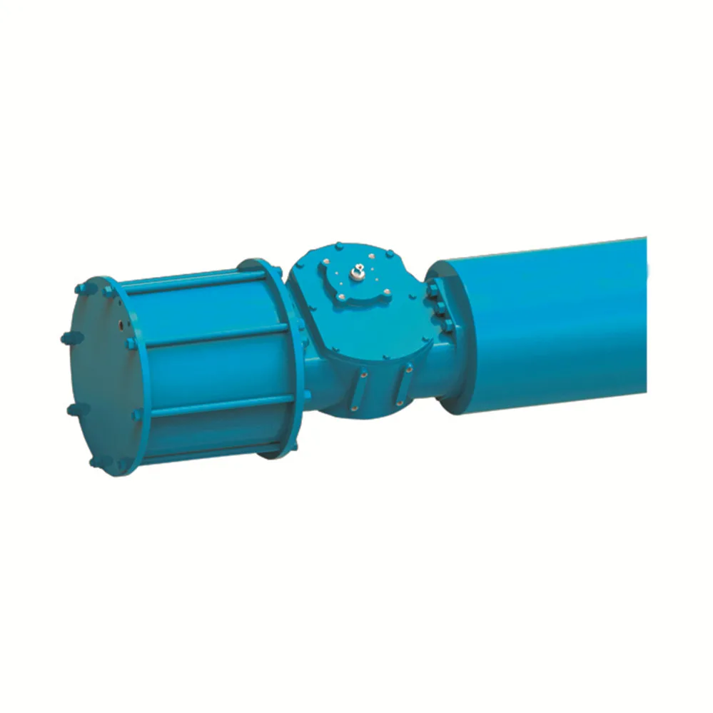 Pneumatic actuator with handwheel straight stroke single acting valve