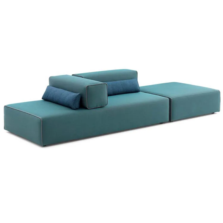 Designer Public Area Fabric Upholstered Livingroom Hotel Hall Lobby Waiting Area Modern Modular Sectional Sofas