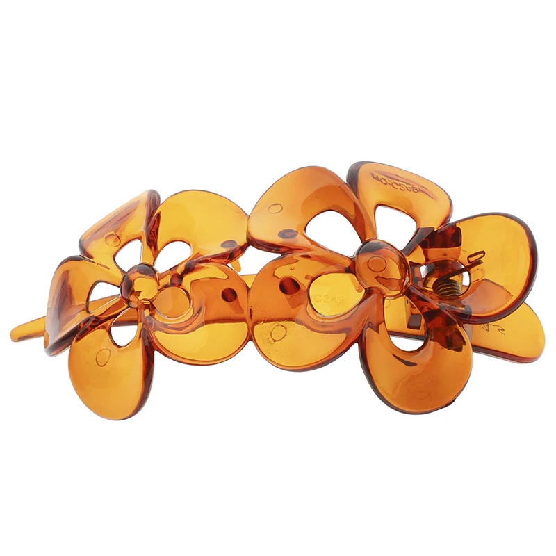 BSCI Factory Audit Flower Shape Plastic Hair Clip DIY Fashion Hair Grips