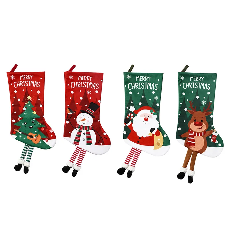 New Christmas Socks Gift Socks Christmas Tree Pendant Decoration Gift Bag Christmas Home Decoration Pendant Supplies