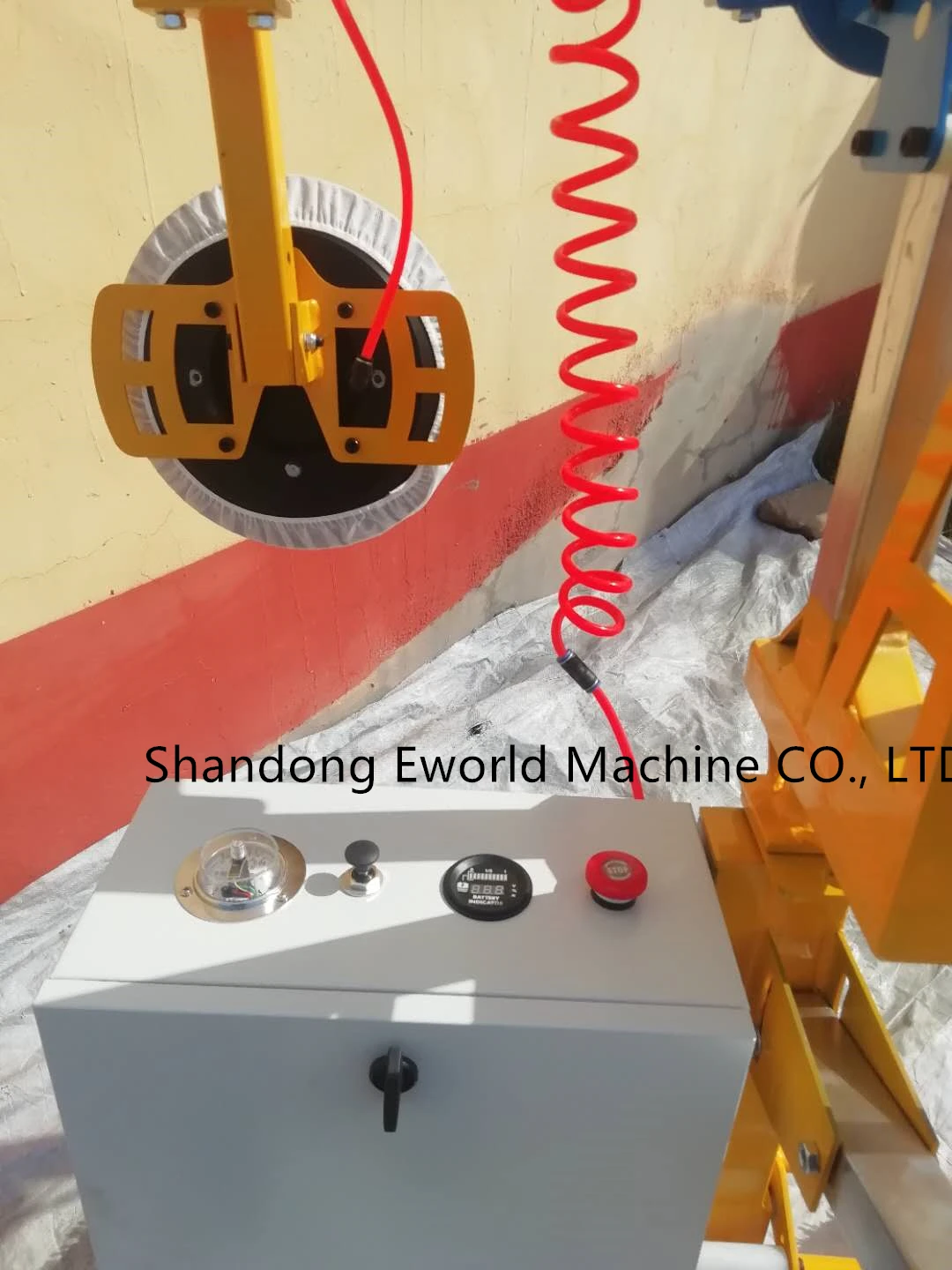 Automatic Electrical Vacuum Sucker Curved Glass Lifting Equipment