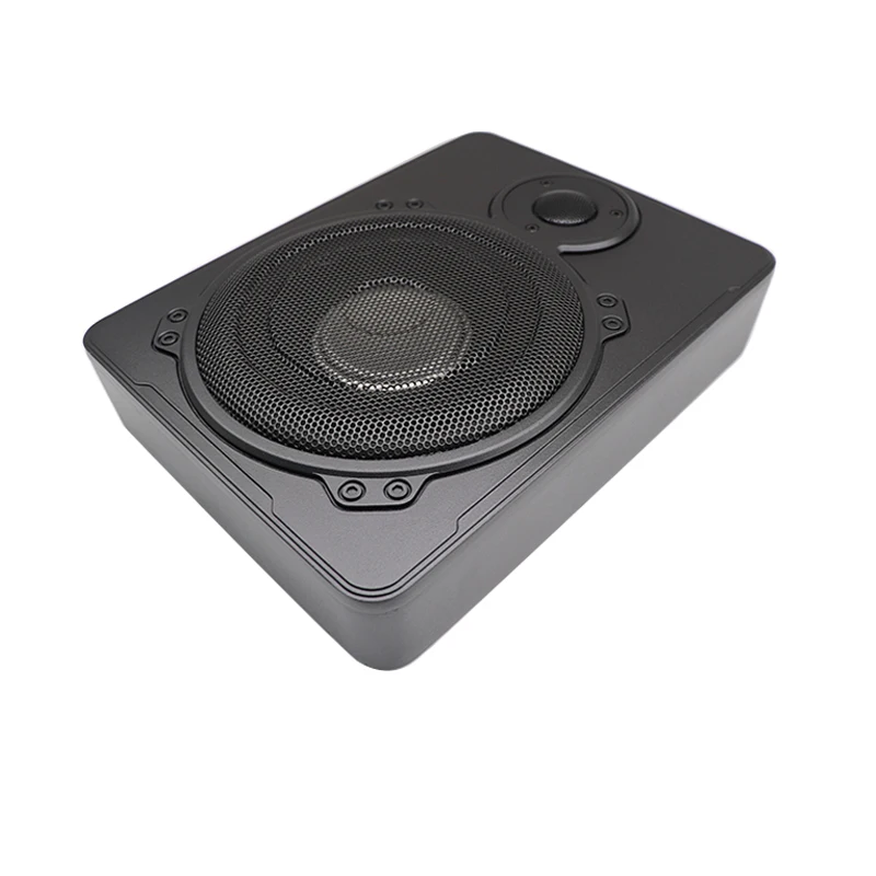 Aluminum Alloy 8 inch subwoofer car audio under seat slim woofer speaker subwoofer SPL active power subwoofer with tweeter