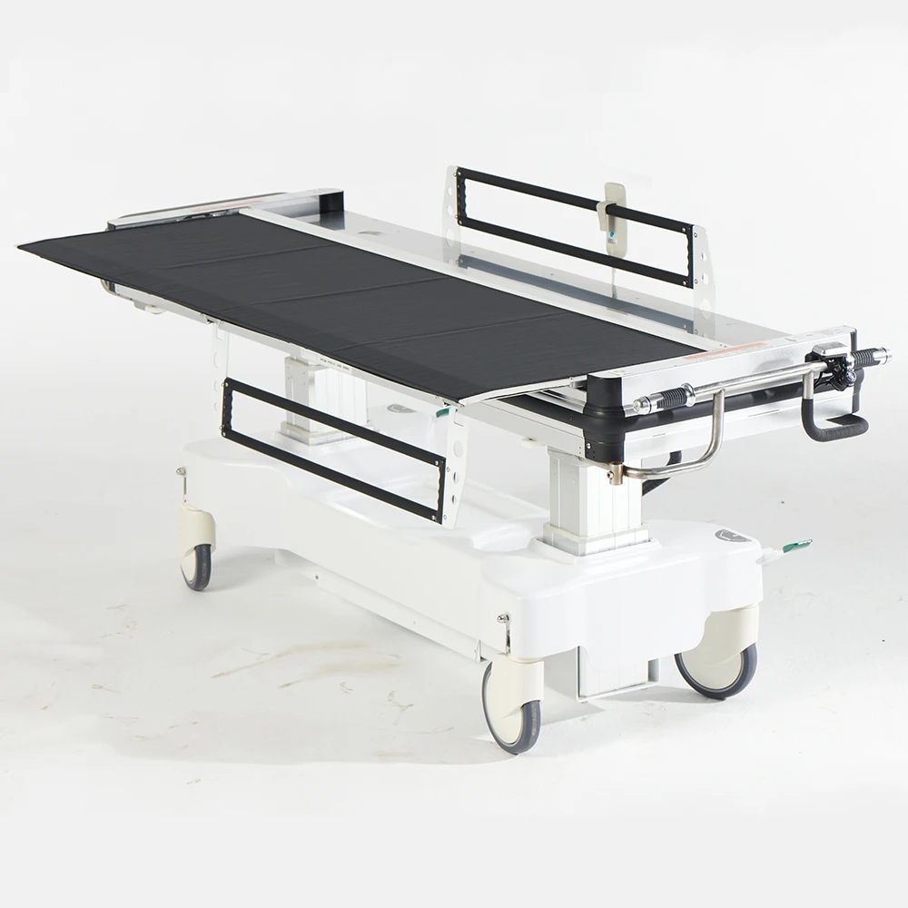 Hospital furniture rechargeable patient transport stretcher cart mobile transfer gurney trolley