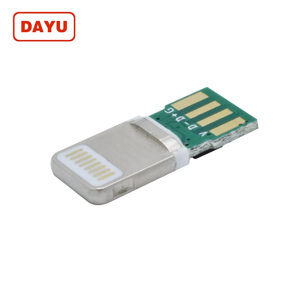 
E75 C48 Lightning iphone Connector Male Jack Solder for Apple MFI Lightning Wire Solder Charger for iPhone XS Max/XR/X/8/7/6/5 