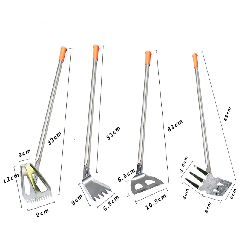 High Quality Stainless Steel Forged Way Single Hand Farming Pick Hoe Garden Picks Different Sizes Can Be Combined