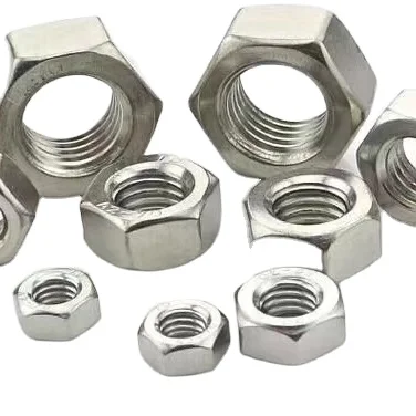 FACTORY HOT SALE M8 m12-m20 M30 DIN934 Galvanized GI Zinc HEX NUTS HEXAGONAL NUTS