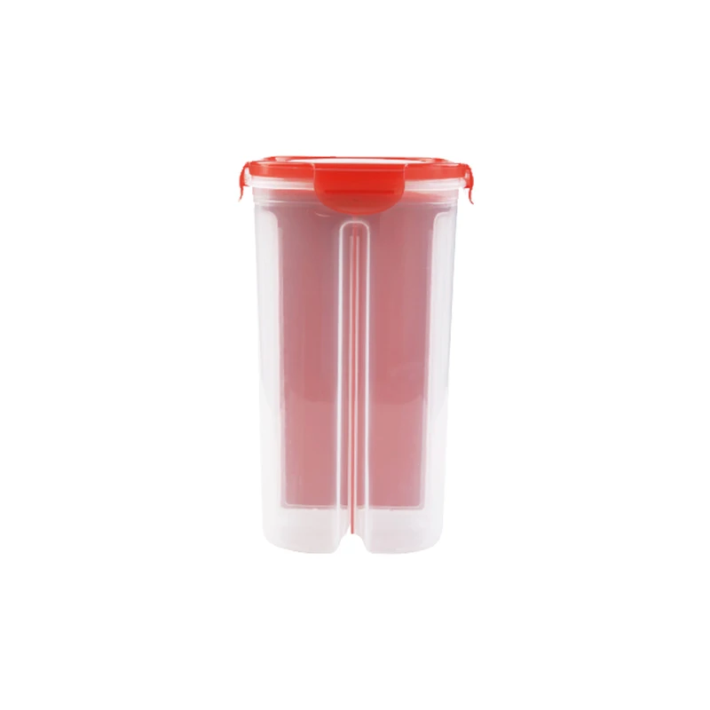 Hanser CH-40A 3L Household Kitchen Cereal Organizer Plastic Sealed Cans Kitchen Storage Box Transparent Food Container With Lids