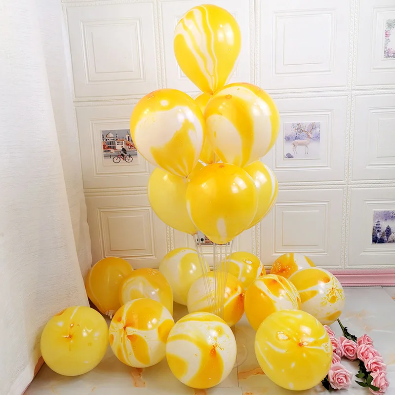 10 Inch (100pcs/bag) Marble Balloons Wedding Baby Shower Party Latex Balloon Decorations