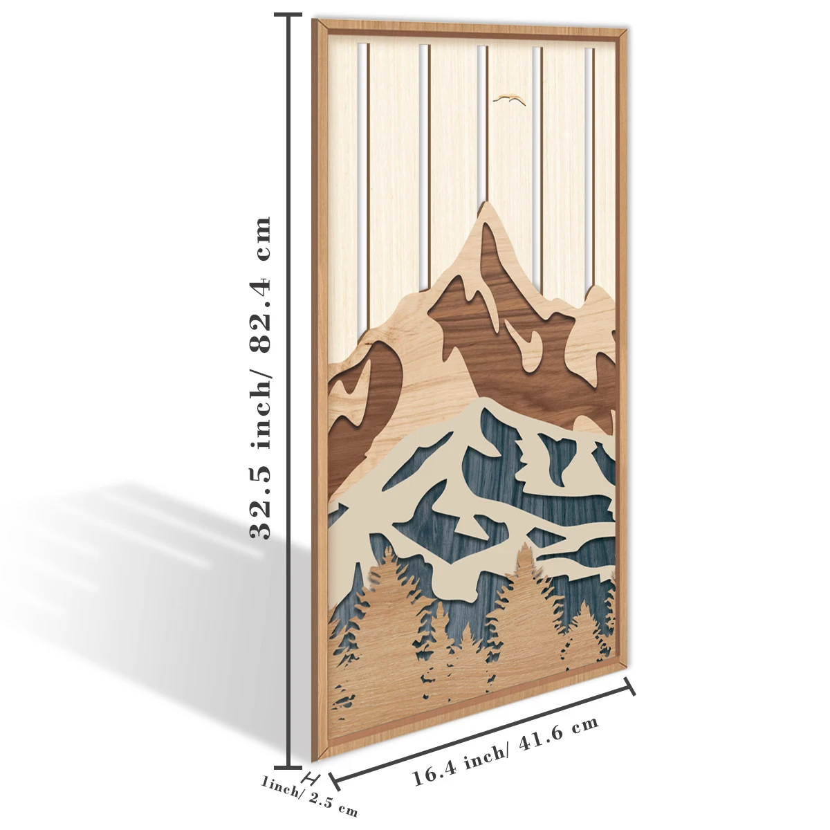 Boho Sun Wood Wall Art Geometry Line Hollow Wall Decor Mid Century Modern Decor 3 Panels Sunrise Wall Sculptures Wooden Set for