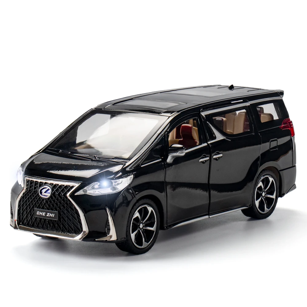 Коллекция CHE ZHI 1/24, литый под давлением Lexus LM300H, игрушечный бизнес-автомобиль, модель автомобиля из металлического сплава для подарка