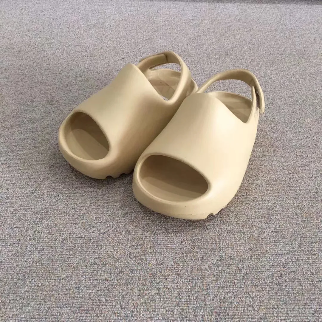  Стильные быстросохнущие полимерные Детские сланцы yeezy легкие детские тапочки нового поколения из