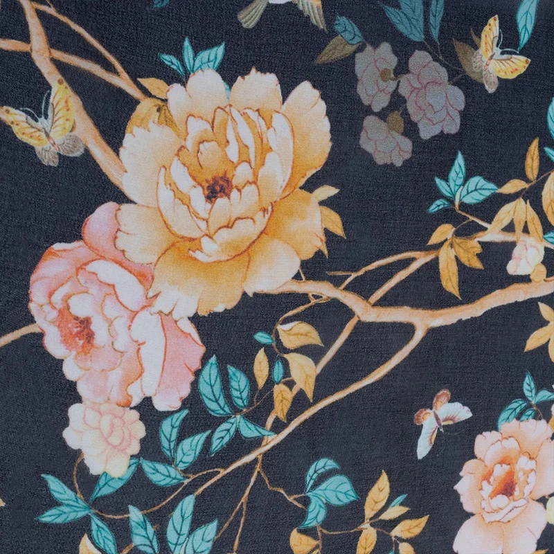 printed silk georgette fabric wholesale digital print silk fabric 8mm mulberry silk georgette print cloth for lady dress garment