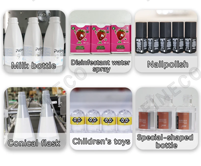 FK616 Glass Jar Sticker Square Soap Detergent Water Bottle Semi Automatic Cans Lighter Round Bottle Labeling Machine