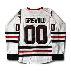 support develop new arrival Christmas Vacation Movie Hockey Jersey Stitched Men Clark Griswold #00 X-Mas Ice Hockey Jerseys