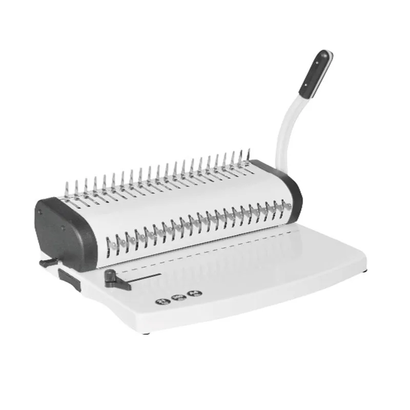 CY-S616 METAL BASE Comb wire spiral book binding machine for all selectable pins