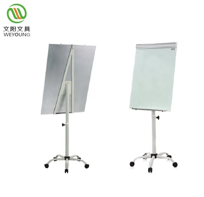 Оптовая продажа, Офисная школа, 4 мм, закаленное магнитное мобильное стекло, мольберт для белой доски