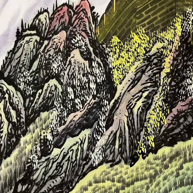 Beautiful traditional Chinese Calligraphy and plum flower art canvas paintings for wall decor