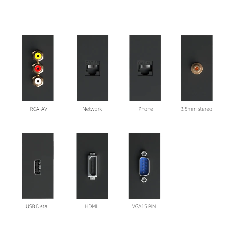 Universal Desktop Wall Multifunction plug power strip track rail