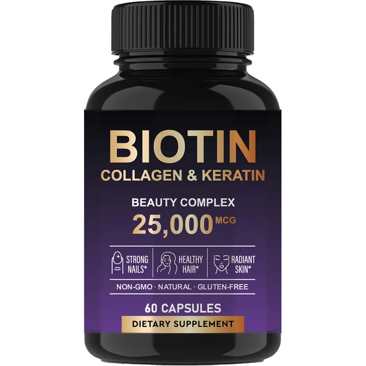 Высококачественный Кератиновый косметический комплекс 25000 MCG мульти-Витаминная добавка коллагеновые капсулы в таблетках