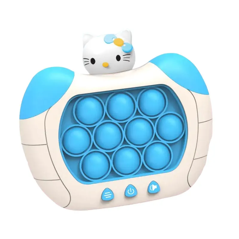 KT Cat Pop Push Press Toys Anime Electronic Cartoon Puzzle Game Machine Fun Whac-A-Mole Squeezing Toys Kids Gifts