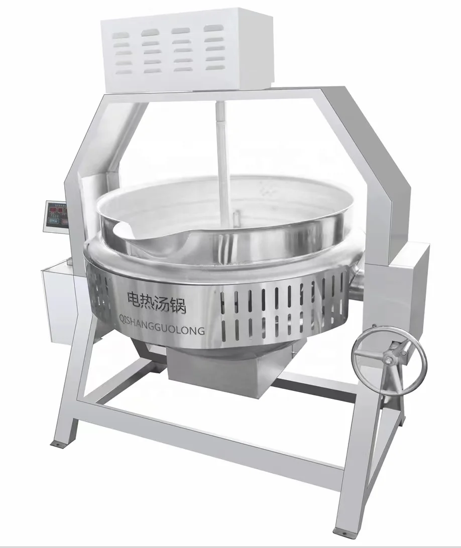 Hot Selling 100l industrial steam gas electric heating double jacketed kettle