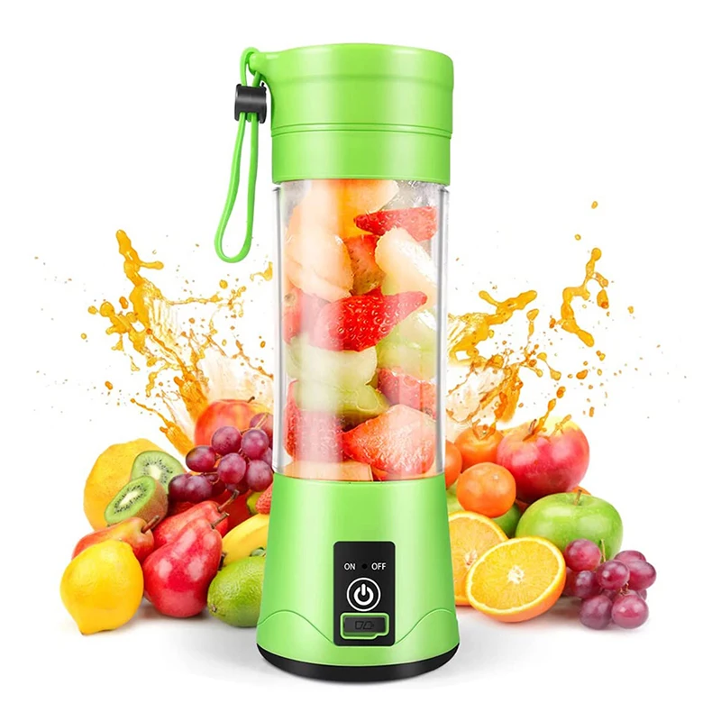 Personal Rechargeable Portable Blender And Automatic Handheld Usb Fruit Smoothie Six Blades Juicer Cup For Gift