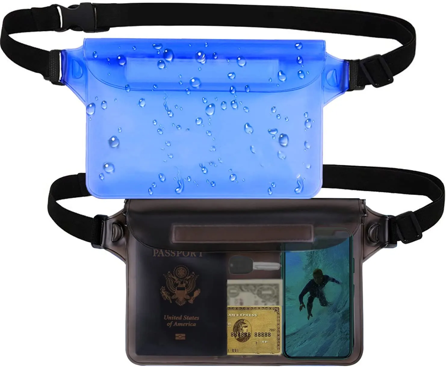 Waterproof Dry Bag and Waterproof Cell Phone Bag for Outdoor Water Sports, Boating, Hiking,Kayaking,Fishing