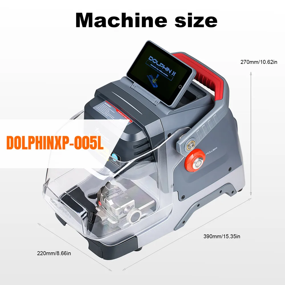 Xhorse Portable Adjustable Screen 2000+ Car Models Automatic Key Cutter Dolphin II XP-005L XP005L Car Key Cutting Machine