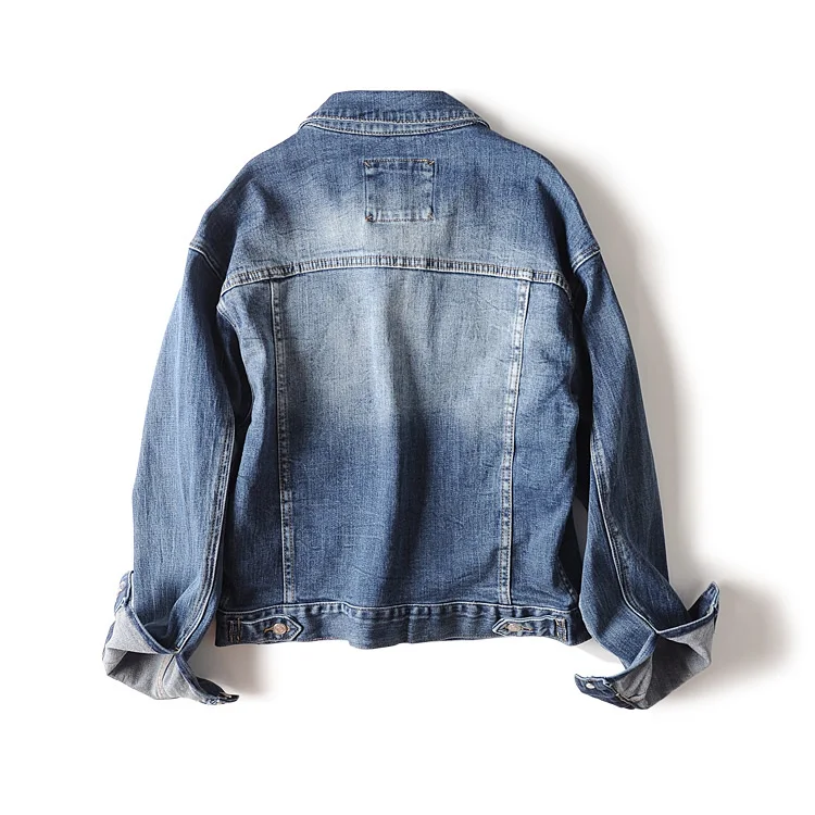 
Bomber Regular Length High Quality Jean Jackets Wonen Denim Jacket Jeans 