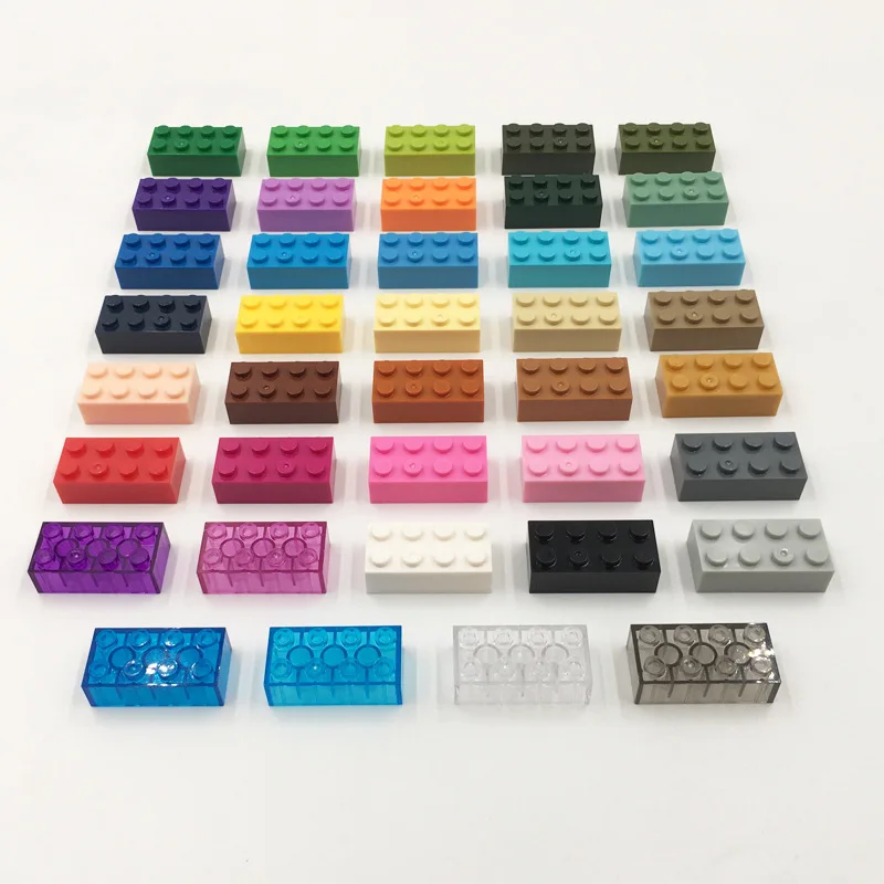 3001 Brick 2 x 4 Building Block Moc Colorful Plastic Parts Compatible with Brick DIY Children Toy Assembly Gift Box