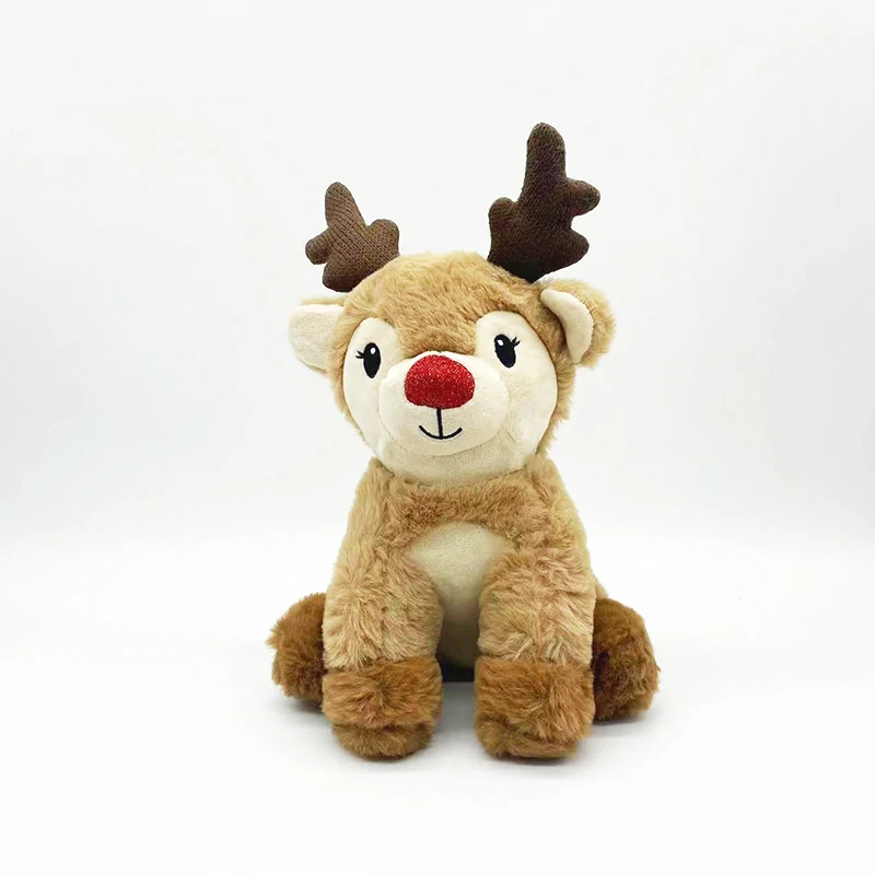 Customizable plush toy design drawings Reindeer plush toys OEM&ODM stuffed animals  with white belly