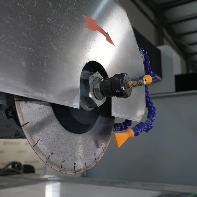 Professional intelligent CAM software automatic 5 axis CNC marble granite natural stone tile cutting machine