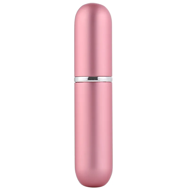 New 5ml Perfume Bottle Bottom Flushing Aluminum Bottle Cosmetic Portable Spray Bottle Factory Direct Sales