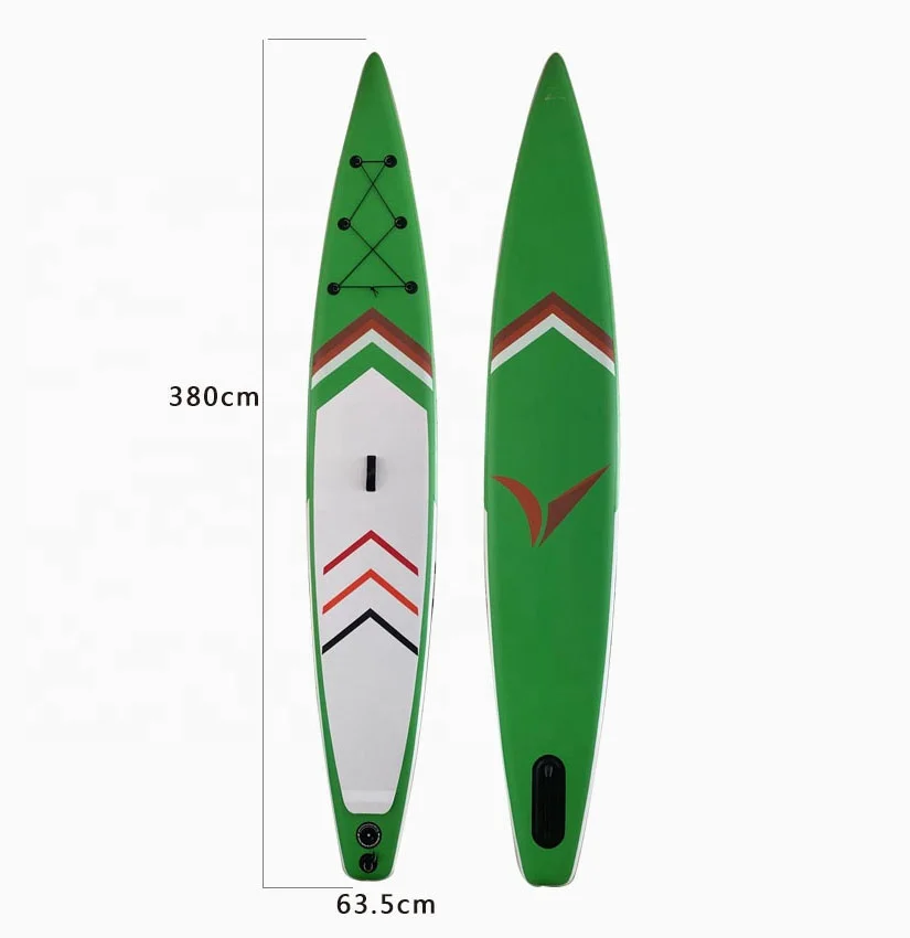 Drop shipping SUP Racing surfboard inflatable surfing board with fins