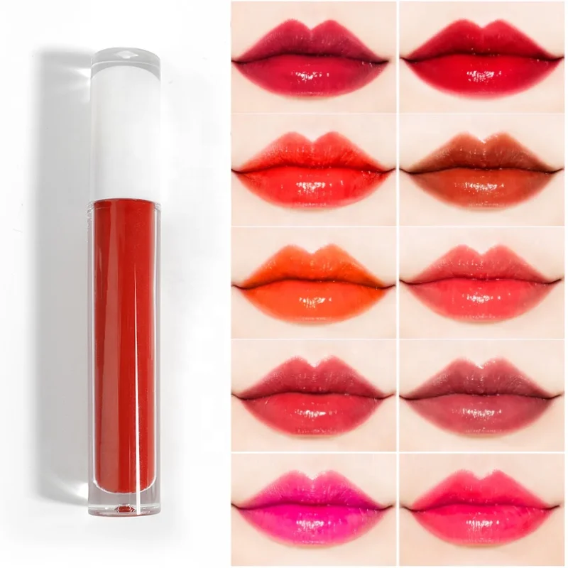 lip painting vegan cosmetics clear tube lipgloss, matte velvet nude liquid lipstick private label lip gloss