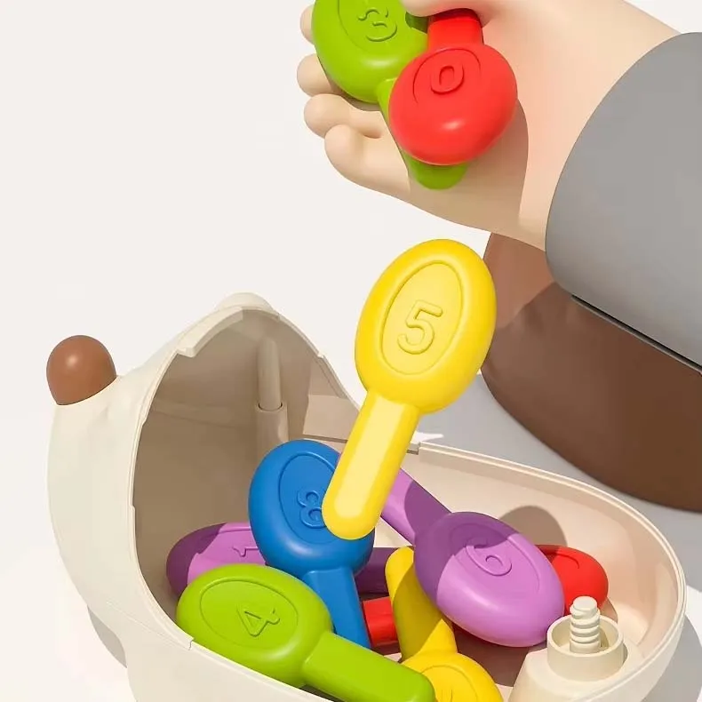 2024 Baby new educational hedgehog color matching sorter toy cartoon busy hedgehog ball sensory toys