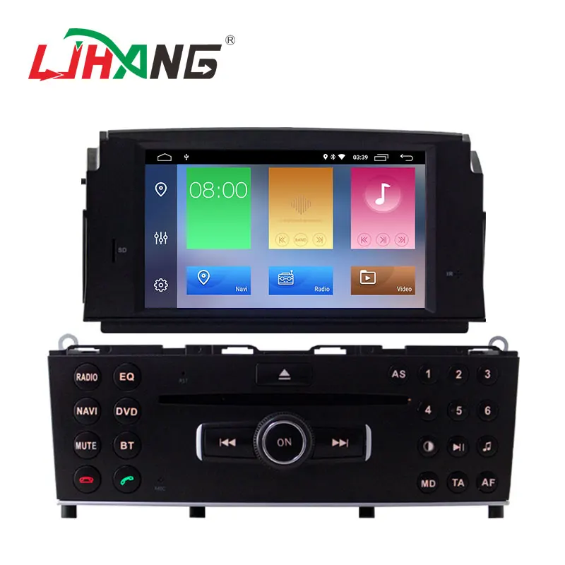 1 Din Android 12 4 + 64G Автомобильный DVD-плеер для Mercedes Benz C200 C180 W204 2007-2010 WIFI Мультимедиа GPS Навигация стерео автомобильное радио
