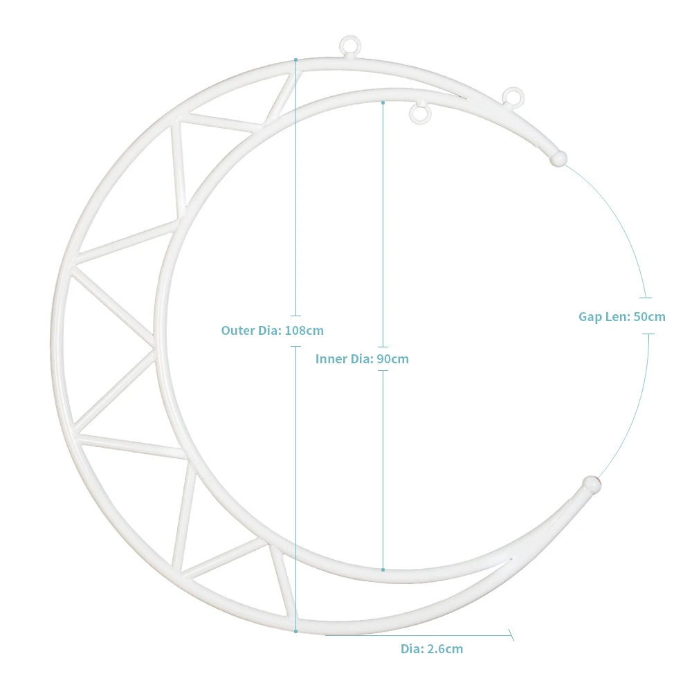 Prior Fitness Lyra Hoop Aerial Yoga Hoop 35inch/90cm*2.5cm Acrobatics Circus Performance Moon Hoop