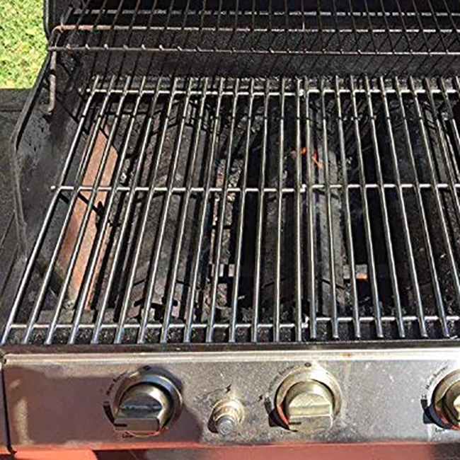Outdoor charcoal/Gas grill and barbecue smoker replacement Heavy duty Stainless Steel Solid Rod Cooking Grates