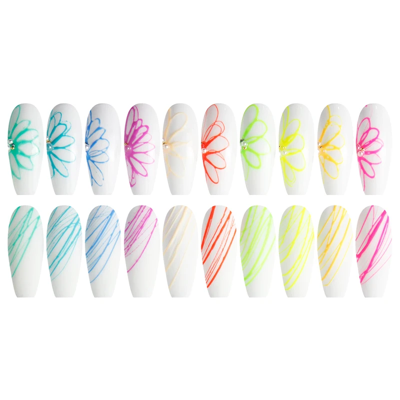 Glow in the dark nail gel polish luminous gel glue professional neon gel polish