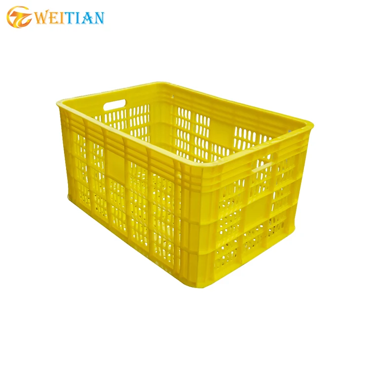 Euro plastic Crate export durable 600x400 Plastic stackable Crates of  transport vegetables folding plastic crates