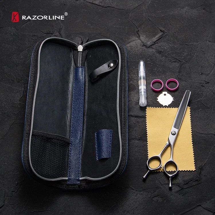 Razorline NPK38CT  Curved Dog Shears 440C Curved Pet Grooming Scissors Set 440C Pet Thinning Scissors